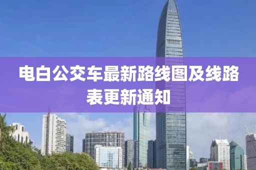 電白公交車最新路線圖及線路表更新通知