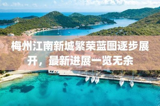 梅州江南新城繁榮藍圖逐步展開，最新進展一覽無余