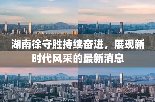 湖南徐守勝持續(xù)奮進(jìn)，展現(xiàn)新時代風(fēng)采的最新消息