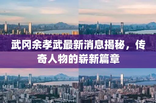 武岡余孝武最新消息揭秘，傳奇人物的嶄新篇章