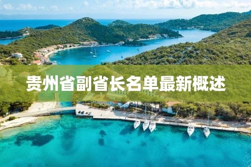 貴州省副省長(zhǎng)名單最新概述