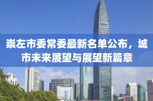 崇左市委常委最新名單公布，城市未來展望與展望新篇章