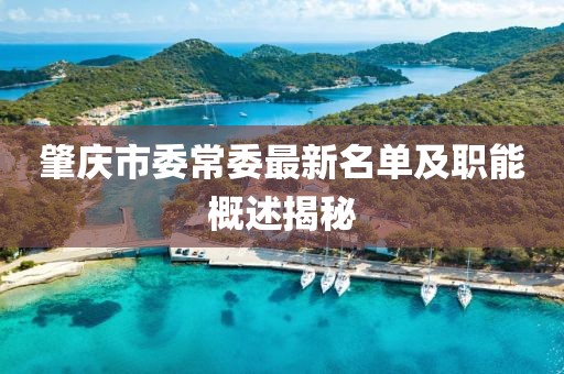 肇慶市委常委最新名單及職能概述揭秘