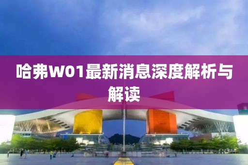 哈弗W01最新消息深度解析與解讀