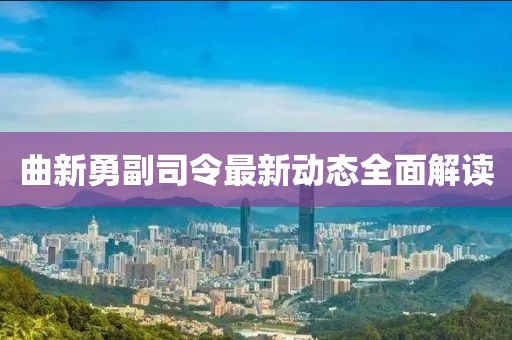 曲新勇副司令最新動態(tài)全面解讀
