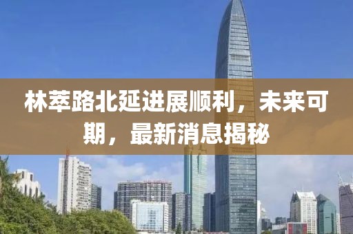 林萃路北延進(jìn)展順利，未來(lái)可期，最新消息揭秘