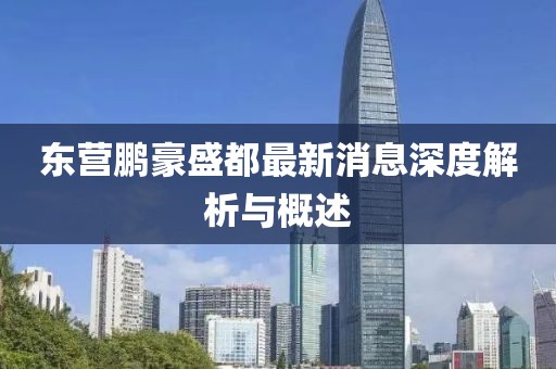 東營鵬豪盛都最新消息深度解析與概述