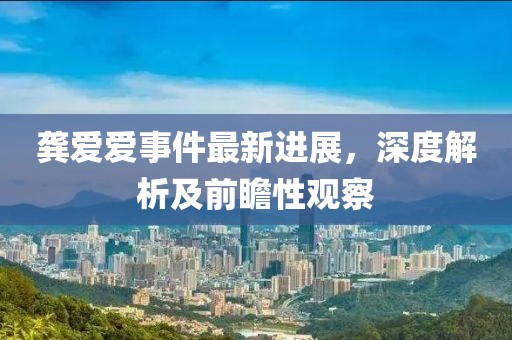 龔愛愛事件最新進(jìn)展，深度解析及前瞻性觀察