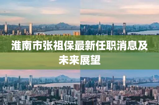 淮南市張祖保最新任職消息及未來展望