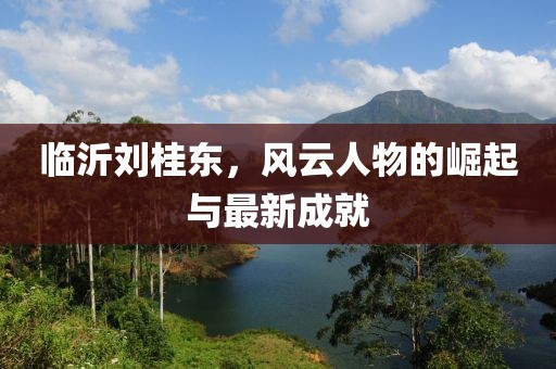 臨沂劉桂東，風(fēng)云人物的崛起與最新成就