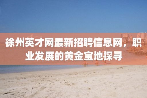 徐州英才網(wǎng)最新招聘信息網(wǎng)，職業(yè)發(fā)展的黃金寶地探尋