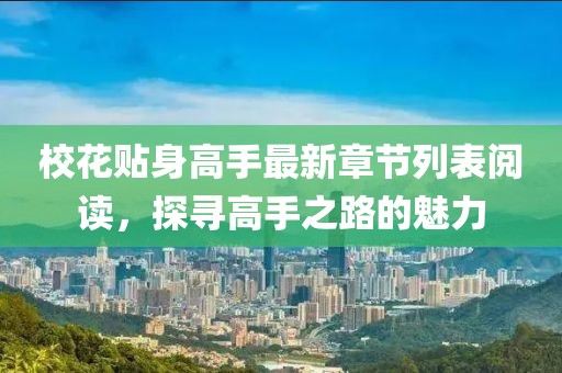 校花貼身高手最新章節(jié)列表閱讀，探尋高手之路的魅力