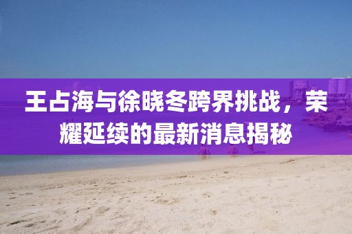 王占海與徐曉冬跨界挑戰(zhàn)，榮耀延續(xù)的最新消息揭秘