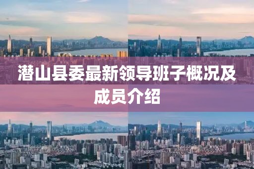 潛山縣委最新領(lǐng)導(dǎo)班子概況及成員介紹