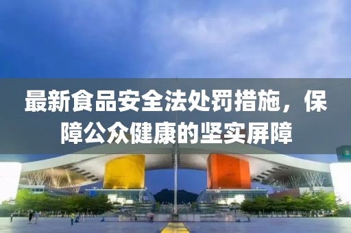 最新食品安全法處罰措施，保障公眾健康的堅(jiān)實(shí)屏障