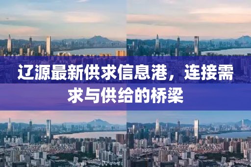 遼源最新供求信息港，連接需求與供給的橋梁