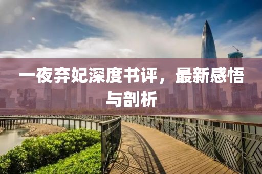 一夜棄妃深度書評，最新感悟與剖析