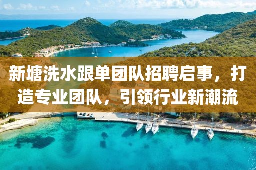 新塘洗水跟單團隊招聘啟事，打造專業(yè)團隊，引領(lǐng)行業(yè)新潮流