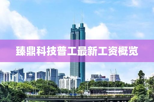 臻鼎科技普工最新工資概覽