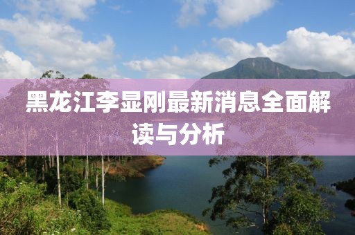 黑龍江李顯剛最新消息全面解讀與分析