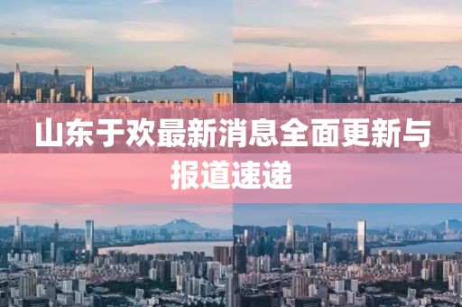 山東于歡最新消息全面更新與報道速遞